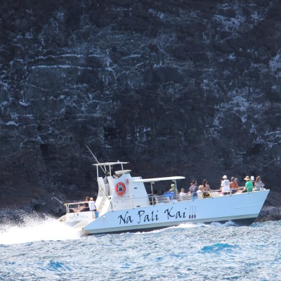 The Na Pali Kai III cruising